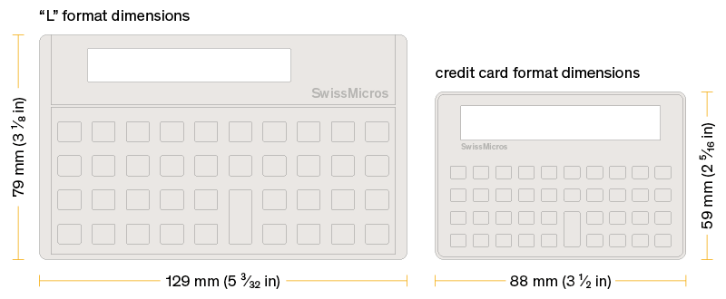 Horizontal units size comparison